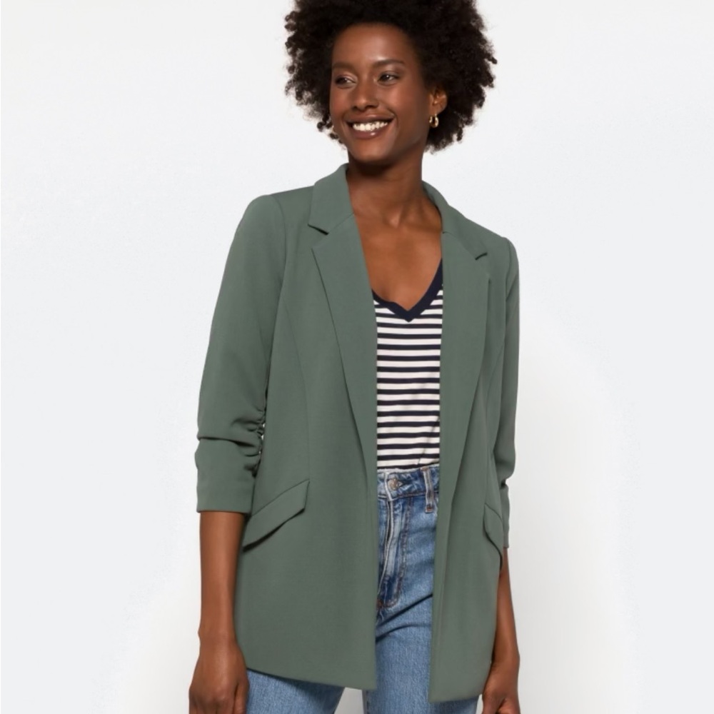 Skies Are Blue Longline Blazer